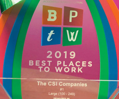 The CSI Companies Named Jacksonville Business Journal’s Best Place to Work