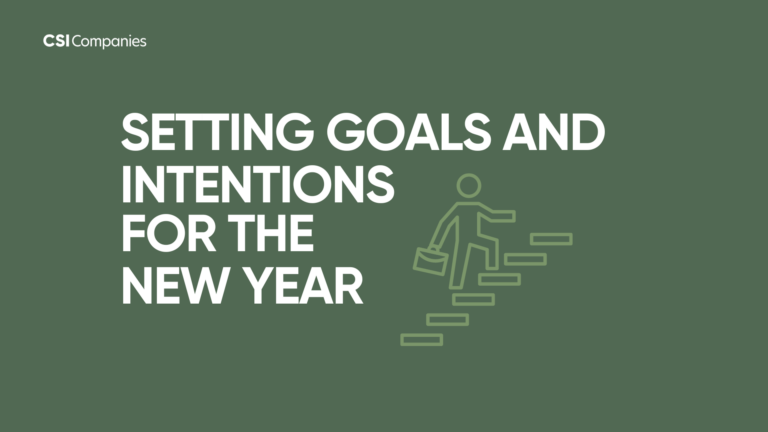 Setting Goals and Intentions for the New Year