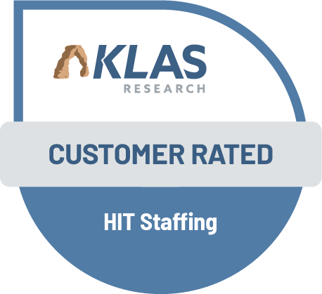 KLAS Research badge showcasing CSI Companies as a trusted, customer-rated leader in HIT staffing for the healthcare industry.