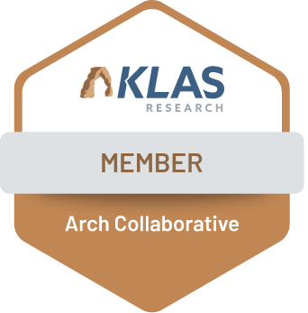 Arch collaborative member badge showcasing KLAS research